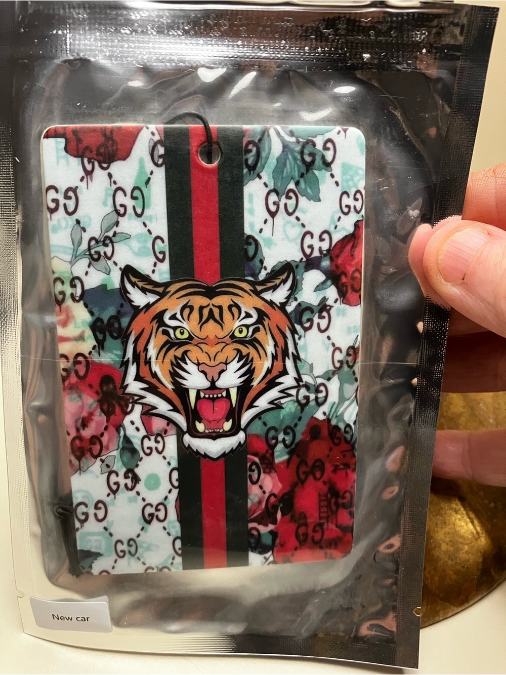 Tiger and GG monogram Hanging Air Freshener - for car/ house- New car scent - Picture 3 of 3